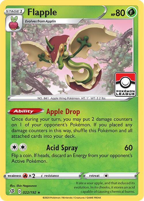 Flapple - 022/192 (League Promo) - Pokémon