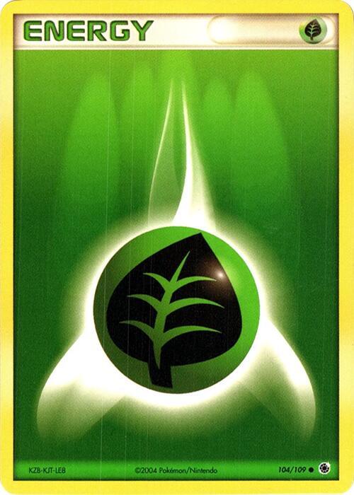 Grass Energy - 104/109 (No E-Reader) - Pokémon