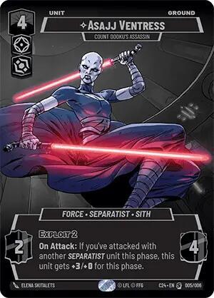 Asajj Ventress - Count Dooku's Assassin - Star Wars Unlimited