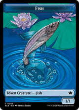 Fish // Iridescent Vinelasher Double-Sided Token - Magic: The Gathering