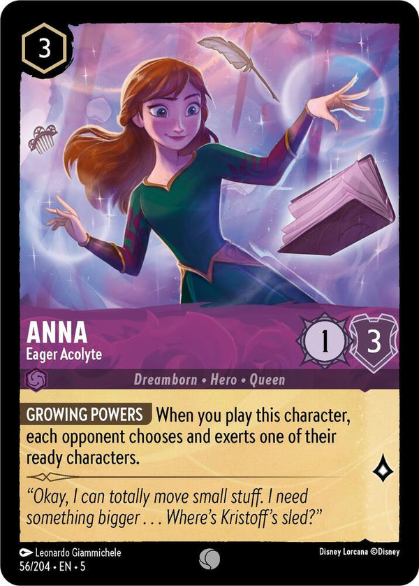 Anna - Eager Acolyte - Disney Lorcana