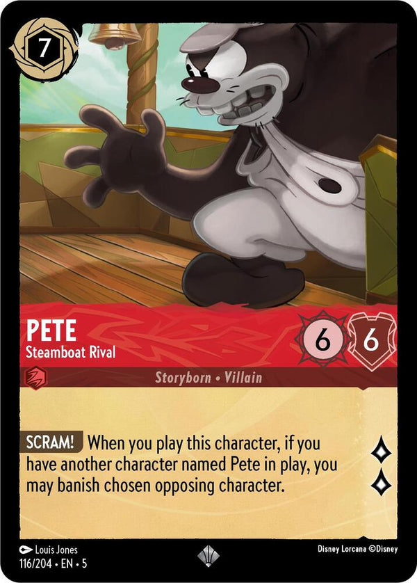 Pete - Steamboat Rival - Disney Lorcana