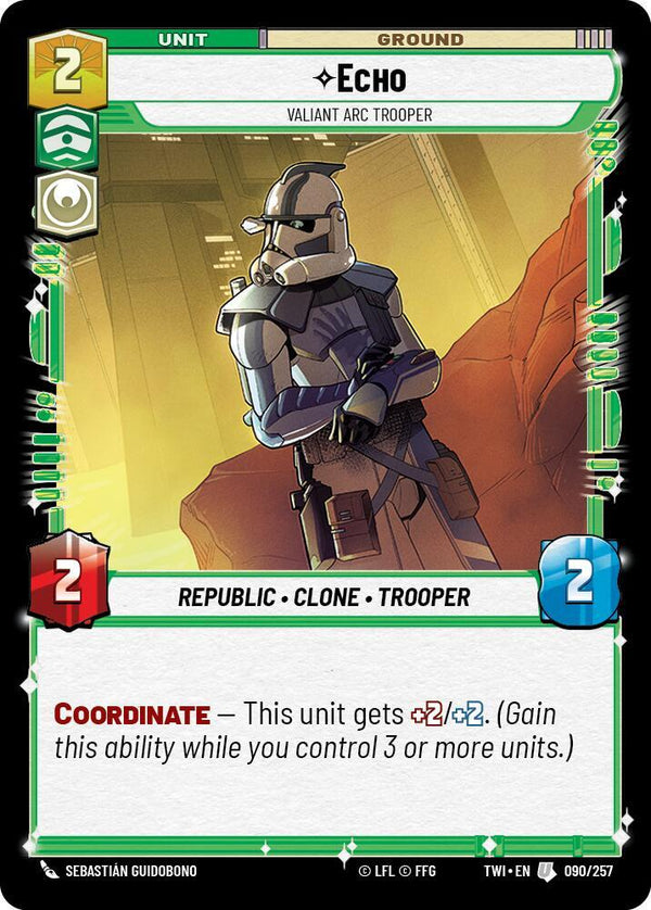 Echo - Valiant Arc Trooper - Star Wars Unlimited