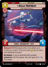 Asajj Ventress - Count Dooku's Assassin - Star Wars Unlimited