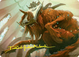 Bedhead Beastie Art Card (Gold-Stamped Signature) - Magic: The Gathering