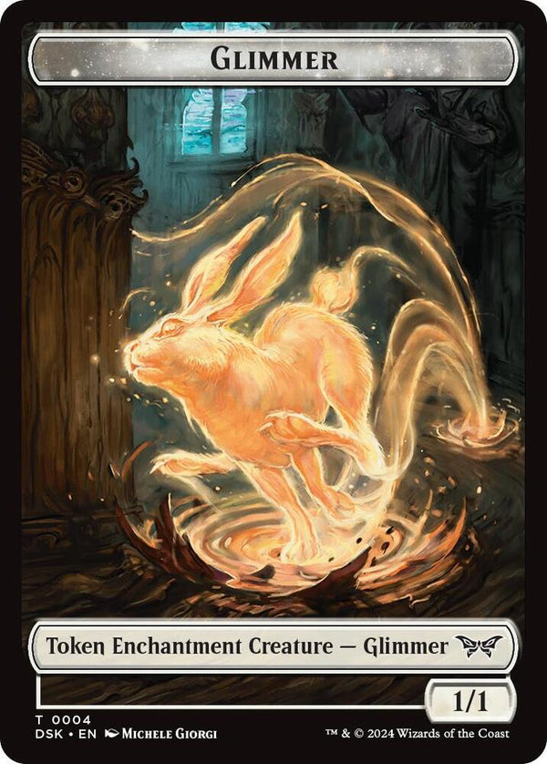 Glimmer // Manifest Double-Sided Token - Magic: The Gathering