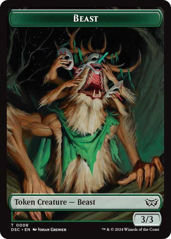 Beast // Scarecrow Double-Sided Token - Magic: The Gathering