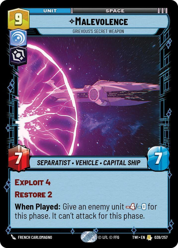 Malevolence - Grievous’s Secret Weapon - Star Wars Unlimited