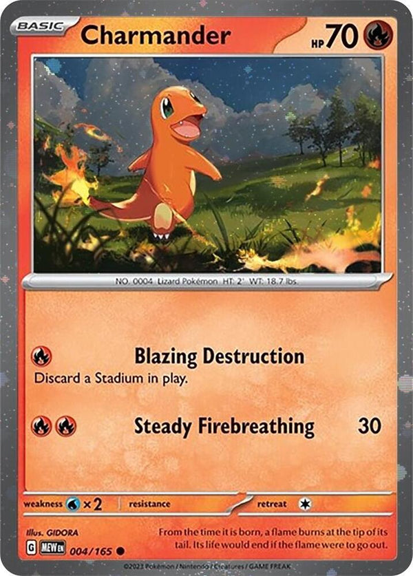 Charmander - 004/165 (Cosmos Holo) - Pokémon