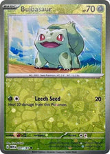 Bulbasaur - 001/165 (Reverse Cosmos Holo) (Costco Exclusive) - Pokémon