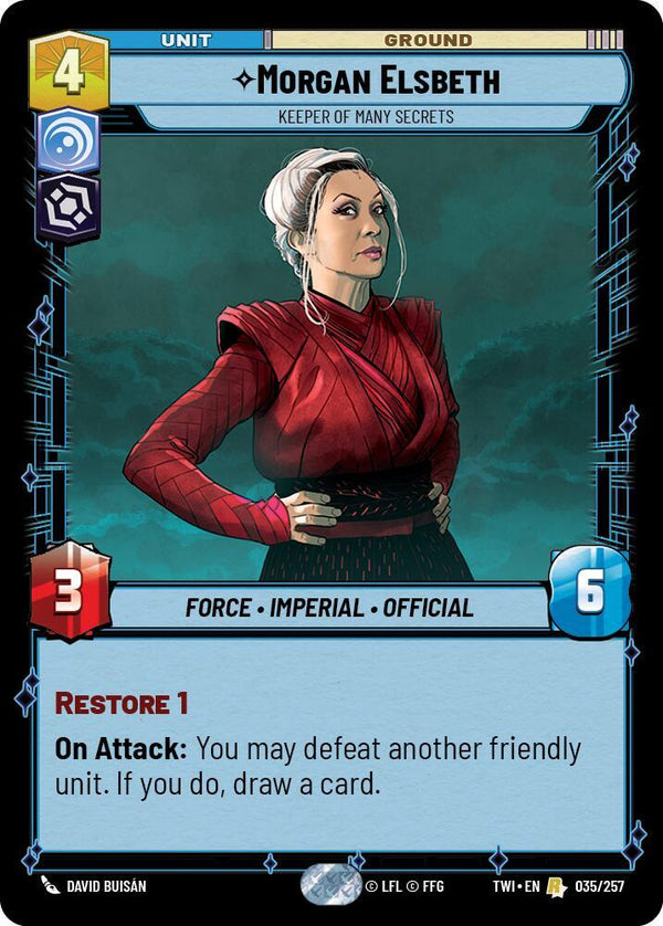Morgan Elsbeth - Keeper of Many Secrets - Star Wars Unlimited