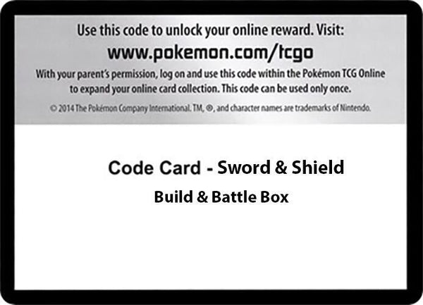 Code Card - Sword & Shield Build & Battle Box - Pokémon