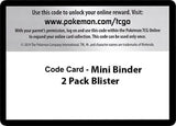 Code Card - Mini Binder 2 Pack Blister - Pokémon