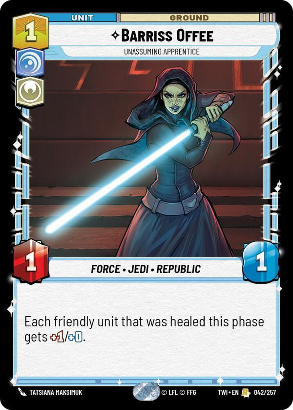 Barriss Offee - Unassuming Apprentice - Star Wars Unlimited