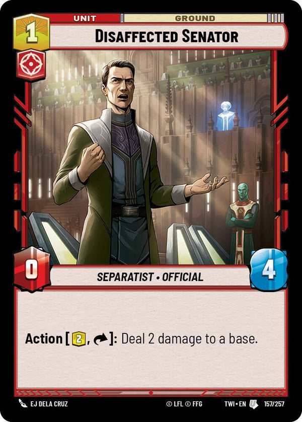 Disaffected Senator - Star Wars Unlimited