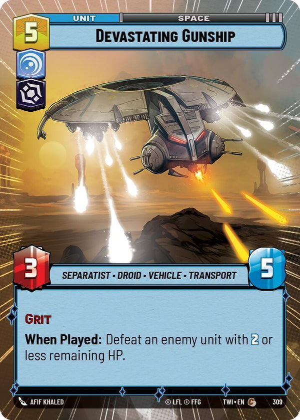 Devastating Gunship (Hyperspace) - Star Wars Unlimited