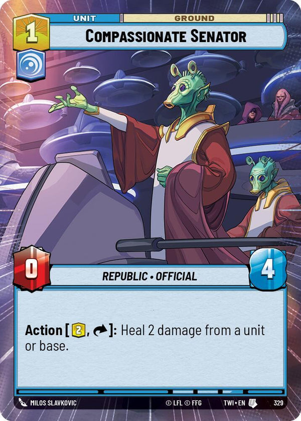 Compassionate Senator (Hyperspace) - Star Wars Unlimited