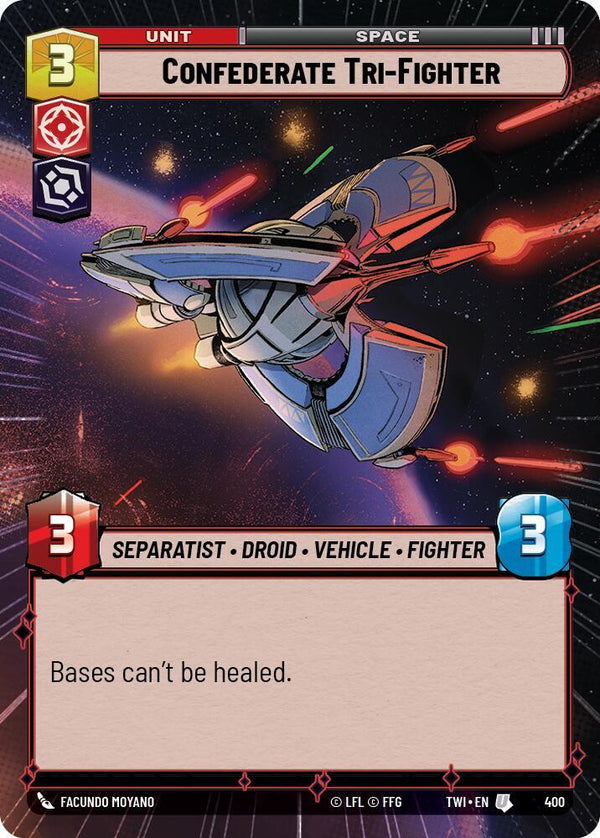 Confederate Tri-Fighter (Hyperspace) - Star Wars Unlimited