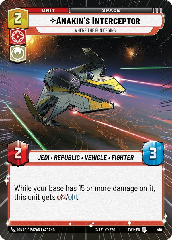 Anakin's Interceptor - Where the Fun Begins (Hyperspace) - Star Wars Unlimited