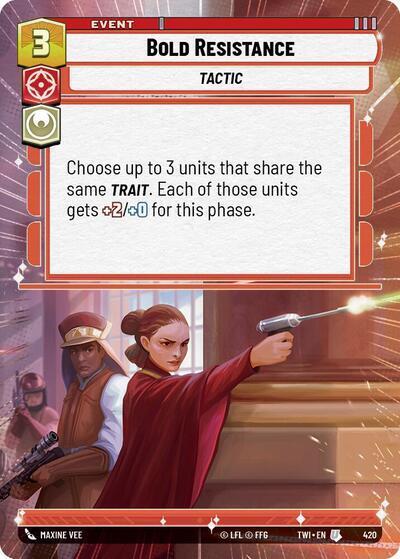 Bold Resistance (Hyperspace) - Star Wars Unlimited