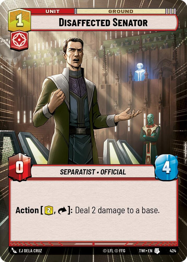 Disaffected Senator (Hyperspace) - Star Wars Unlimited