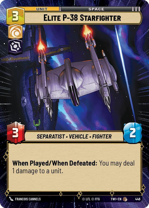 Elite P-38 Starfighter (Hyperspace) - Star Wars Unlimited
