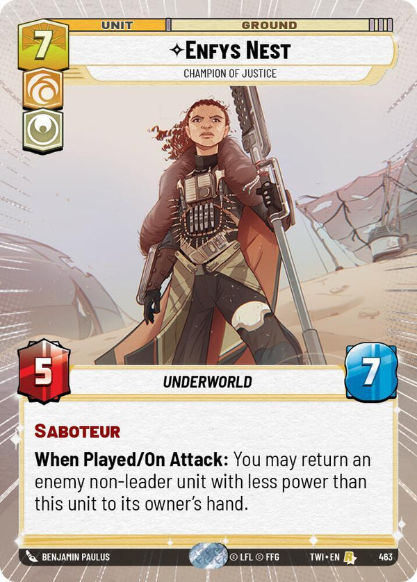 Enfys Nest - Champion of Justice (Hyperspace) - Star Wars Unlimited