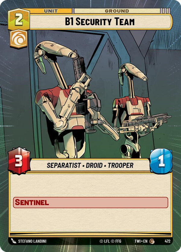 B1 Security Team (Hyperspace) - Star Wars Unlimited
