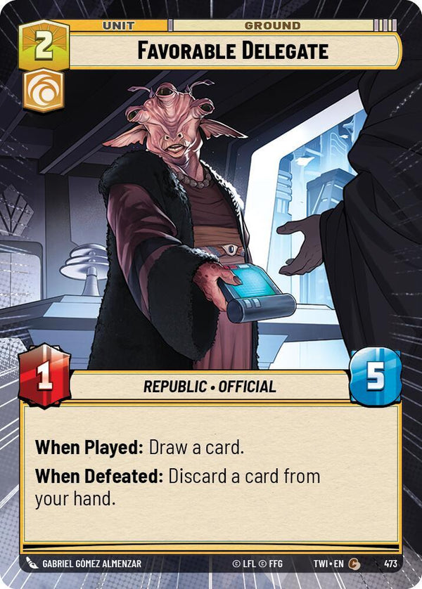 Favorable Delegate (Hyperspace) - Star Wars Unlimited