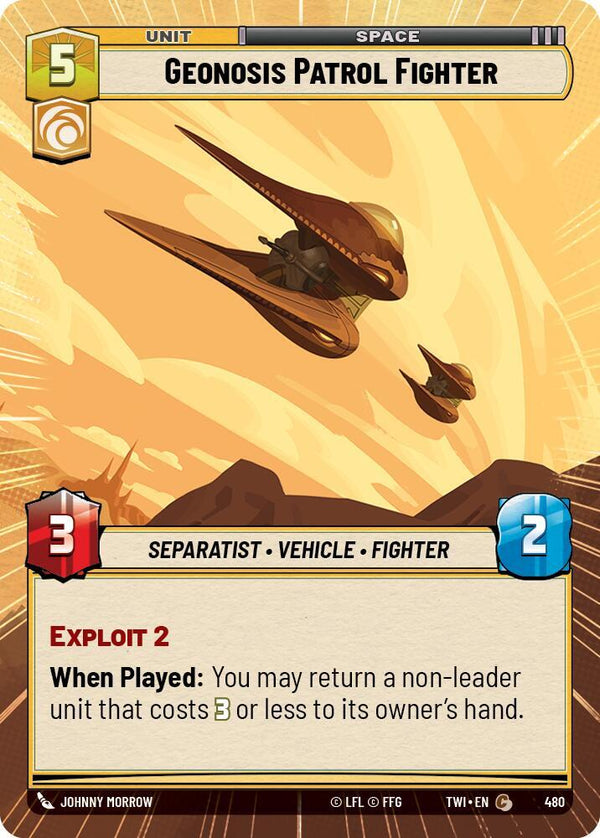 Geonosis Patrol Fighter (Hyperspace) - Star Wars Unlimited