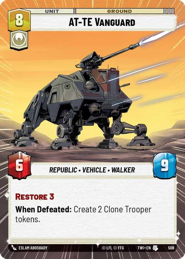 AT-TE Vanguard (Hyperspace) - Star Wars Unlimited