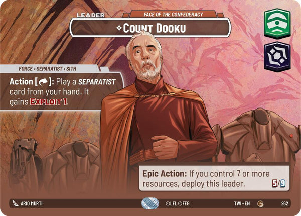 Count Dooku - Face of the Confederacy (Showcase) - Star Wars Unlimited
