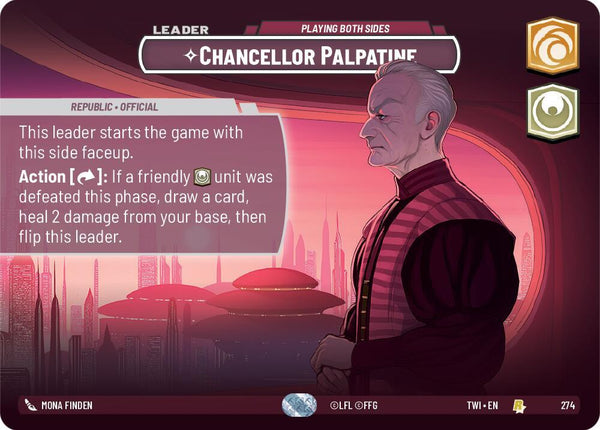 Chancellor Palpatine - Playing Both Sides (Showcase) - Star Wars Unlimited