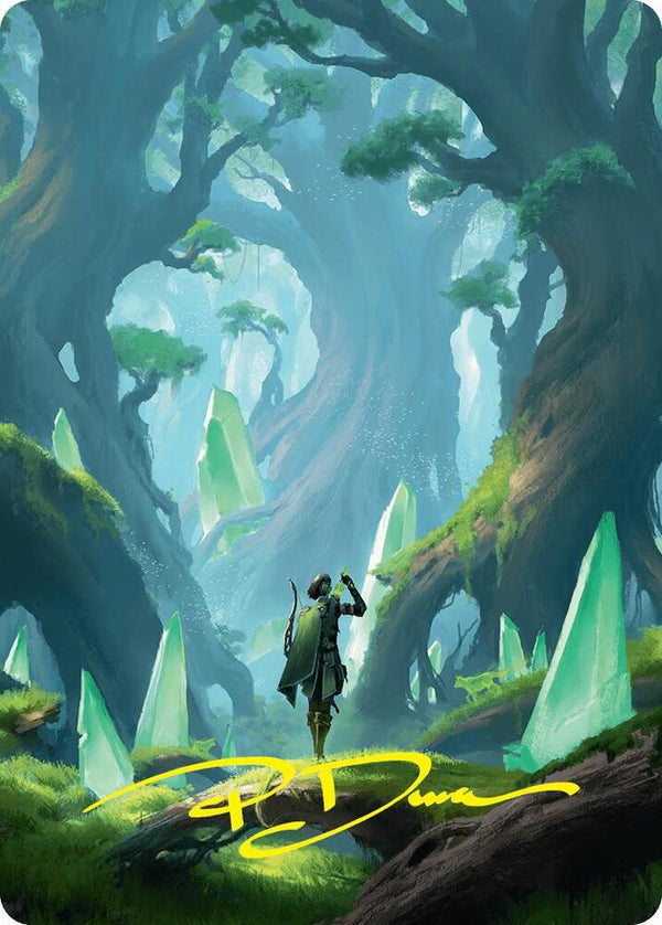 Forest Art Card (25/54) (Gold-Stamped Signature) - Magic: The Gathering