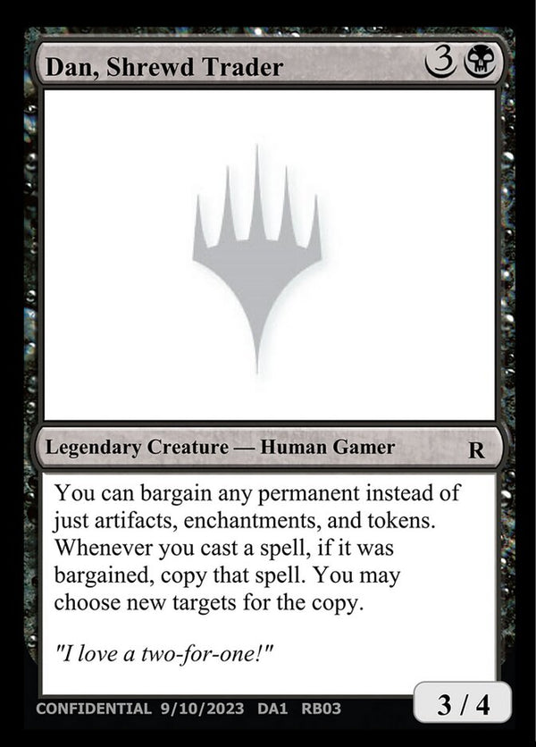 Dan, Shrewd Trader - Magic: The Gathering