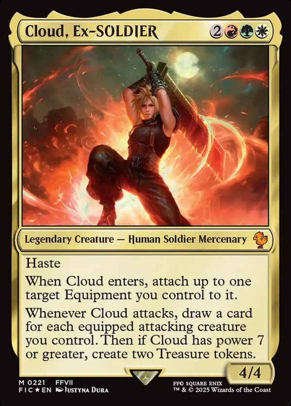 Cloud, Ex-SOLDIER (Surge Foil) - Magic: The Gathering