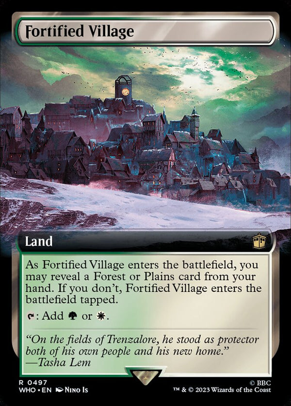 Fortified Village (Extended Art) - Magic: The Gathering