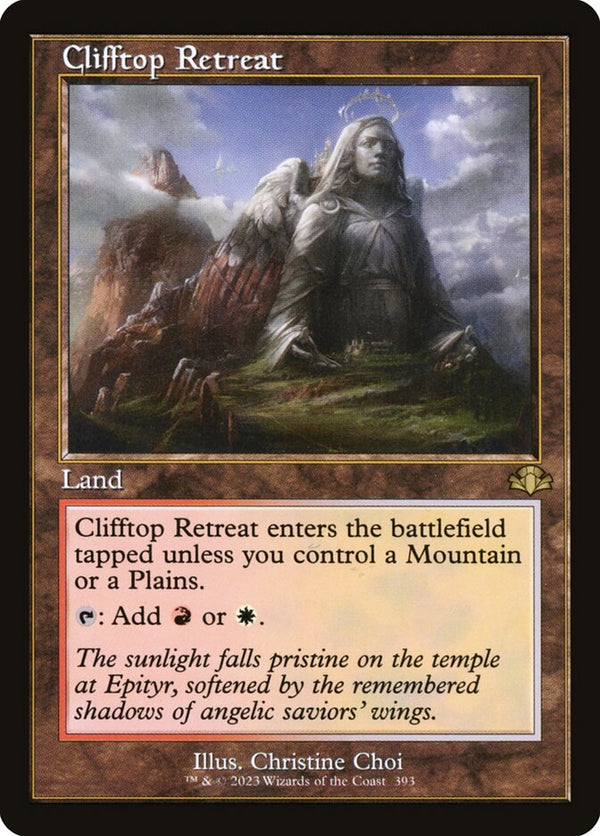 Clifftop Retreat (Retro Frame) - Magic: The Gathering