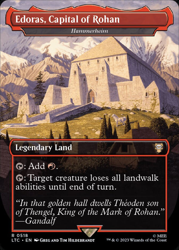Edoras, Capital of Rohan - Hammerheim (Borderless) - Magic: The Gathering