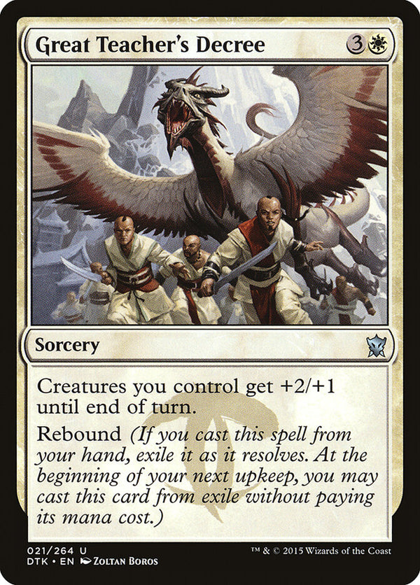 Great Teacher's Decree - Magic: The Gathering