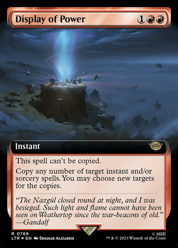 Display of Power (Extended Art) (Surge Foil) - Magic: The Gathering
