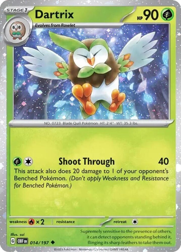 Dartrix - 014/197 (Cosmos Holo) - Pokémon