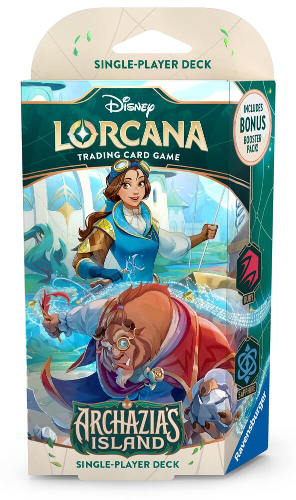 Disney Lorcana: Archazia's Island Starter Deck (Ruby & Sapphire) - Disney Lorcana