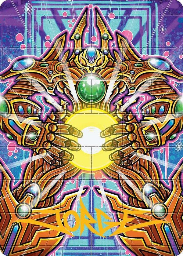 Brightglass Gearhulk Art Card (Gold-Stamped Signature) - Magic: The Gathering
