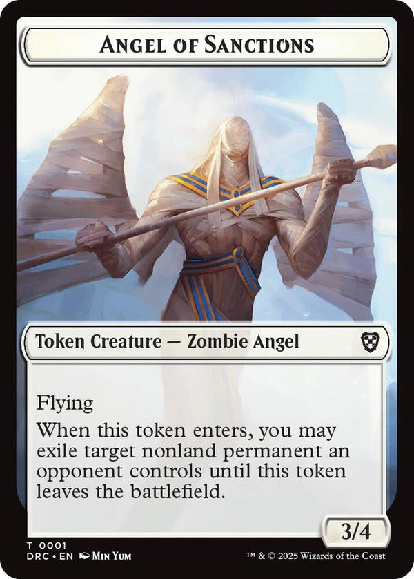 Angel of Sanctions // Vizier of Many Faces Double-Sided Token - Magic: The Gathering
