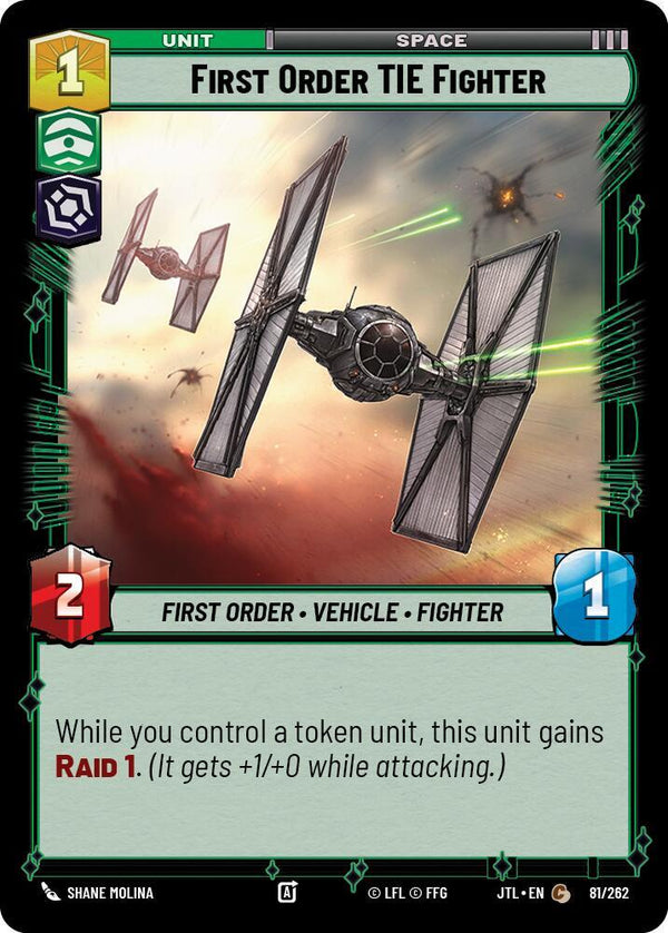 First Order TIE Fighter - Star Wars Unlimited