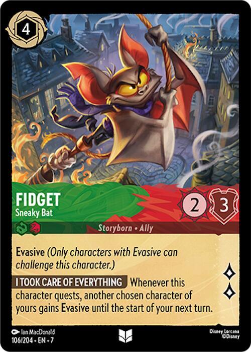 Fidget - Sneaky Bat - Disney Lorcana