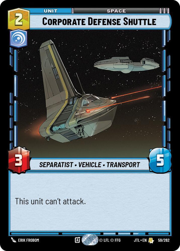 Corporate Defense Shuttle - Star Wars Unlimited