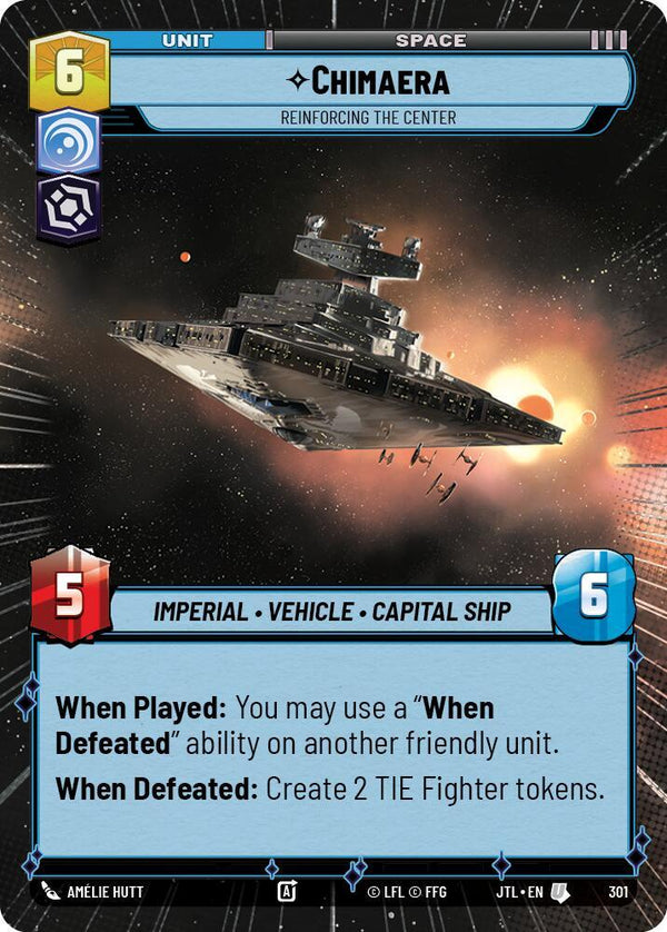Chimaera - Reinforcing the Center (Hyperspace) - Star Wars Unlimited