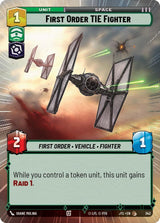 First Order TIE Fighter (Hyperspace) - Star Wars Unlimited